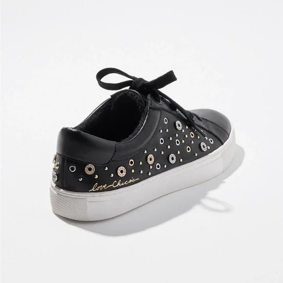 Chico’s Leather Studded Sneakers - Picture 3 of 5